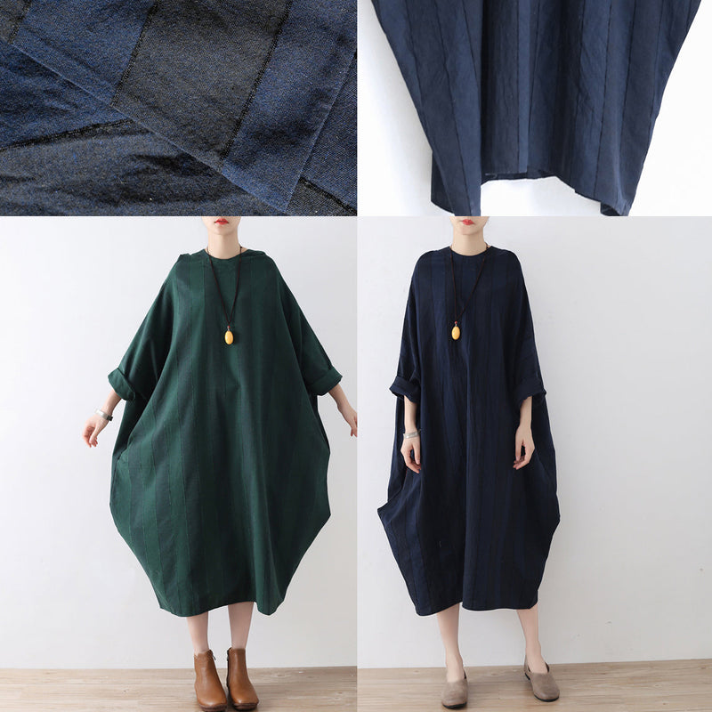 Fall Baggy Cotton Dresses Oversized Long Linen Dresses Autumn Outfits No Limit to Body Shape