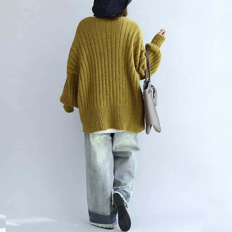 Fall Thick Warm Sweater Cardigans V Neck Long Sleeve Knit Short Coats