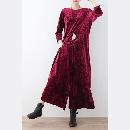 Corduroy Tops and Wide Leg Pants