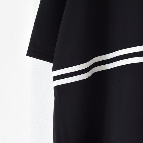 Winter Black Thick Cotton Sweat Dresses Winter Dress Warm Velour Inside