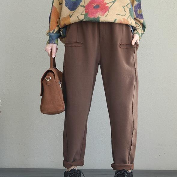 Brushed Thicken Pants for Winter