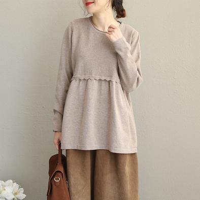 Pure Color Sweater New Tops