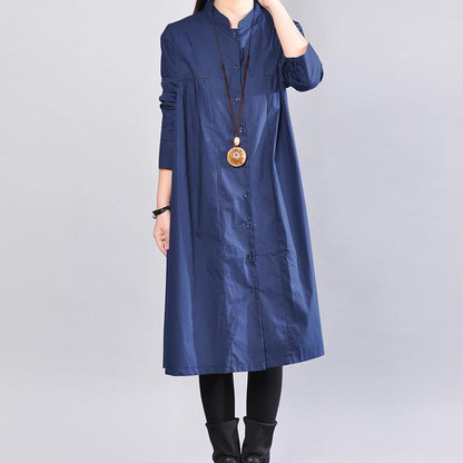 Navy Pure Linen Dresses Clothing Linen Clothing Dress Cinched Color Linen Dresses