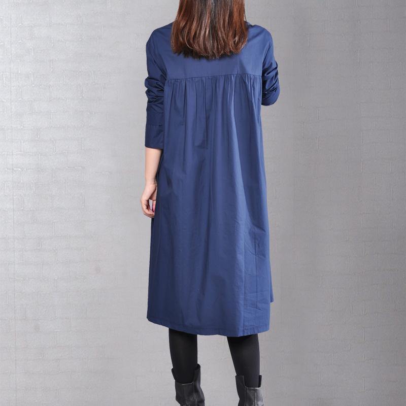 Navy Pure Linen Dresses Clothing Linen Clothing Dress Cinched Color Linen Dresses