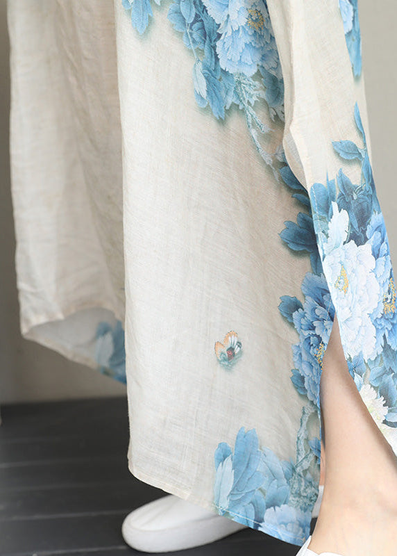 Nude Prints Chiffon Maxi Dress Asymmetric Chiffon Clothing Dresses New Short Sleeve Maxi Dresses