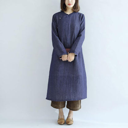 Spring Long Cotton Dresses Maxi Dress Gown Caftan Traveling Dress
