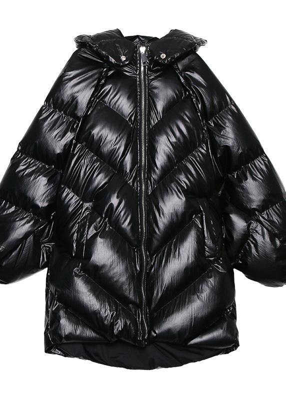 Silver Parkas for Oversized Down Jacket Winter Outwear Hooded