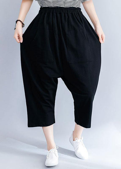 Summer New Cotton Blended Loose Pants Wild Wide Leg Pants
