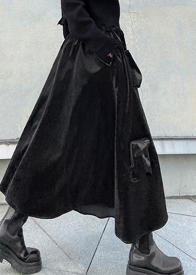 Autumn and Winter High Waist Mid Length Long Skirt