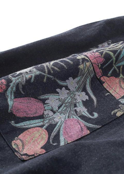 Winter New Original Design Patchwork Warm Tops Retro and Loose Bloomers Cotton Pants