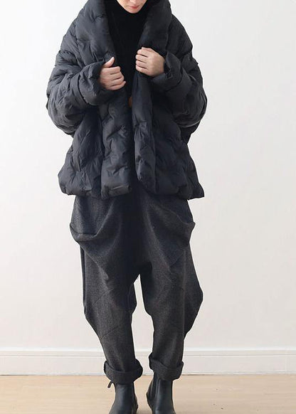 Short Loose Large Size Down Cotton Concealed Buckle Thin Cotton Padded Coat