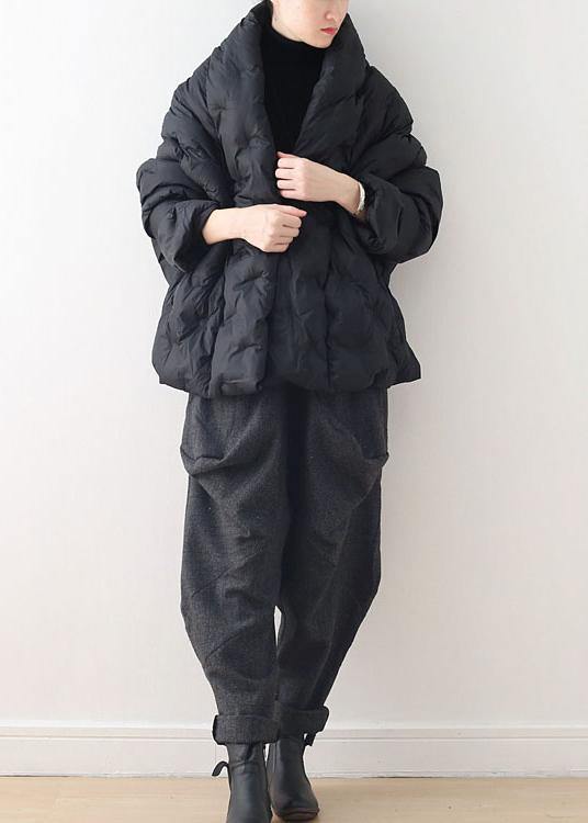 Short Loose Large Size Down Cotton Concealed Buckle Thin Cotton Padded Coat