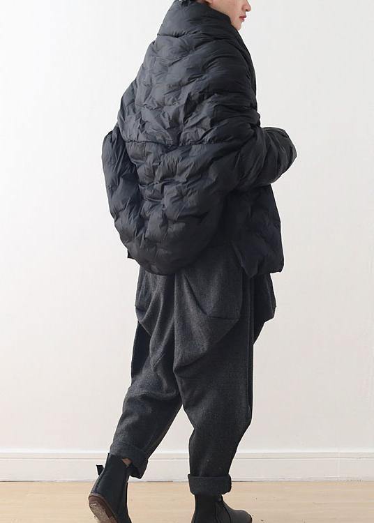 Short Loose Large Size Down Cotton Concealed Buckle Thin Cotton Padded Coat