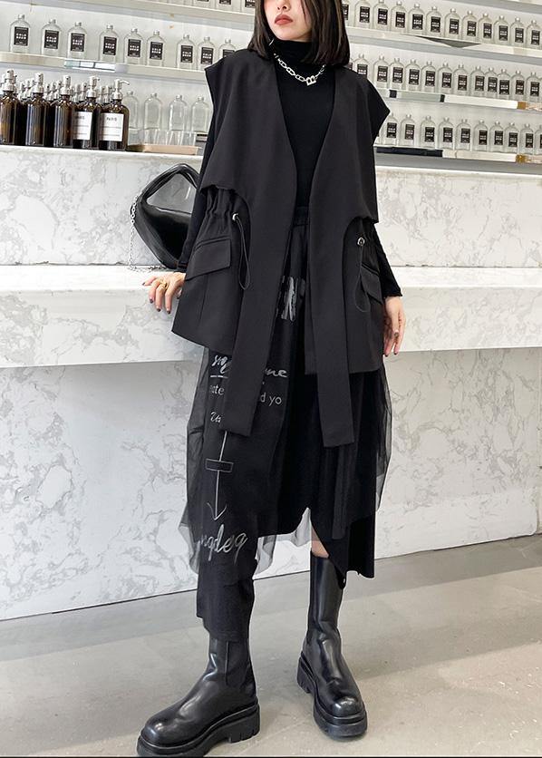 Black Close Waist Versatile Cotton Jacket