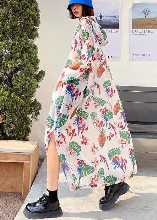 New Summer Long Print Loose Sunscreen Clothing