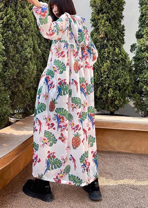 New Summer Long Print Loose Sunscreen Clothing