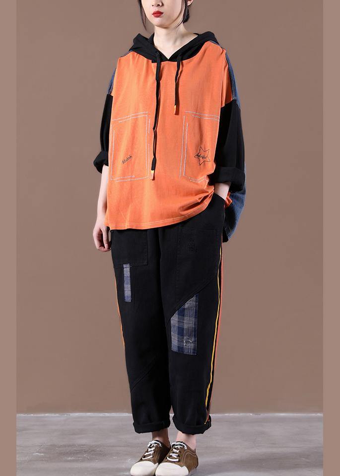 2025 New Women's Loose Large Orange Suit