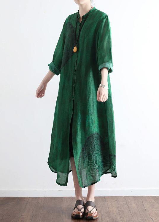 Spring Loose Large Art Silk Cardigan
