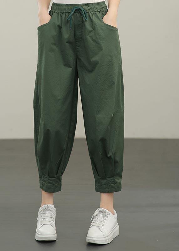 Summer With Elastic Waist and Loose Lace Up Pants