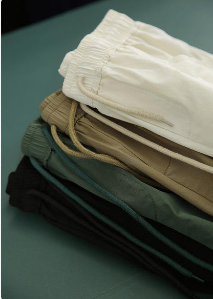 Summer With Elastic Waist and Loose Lace Up Pants