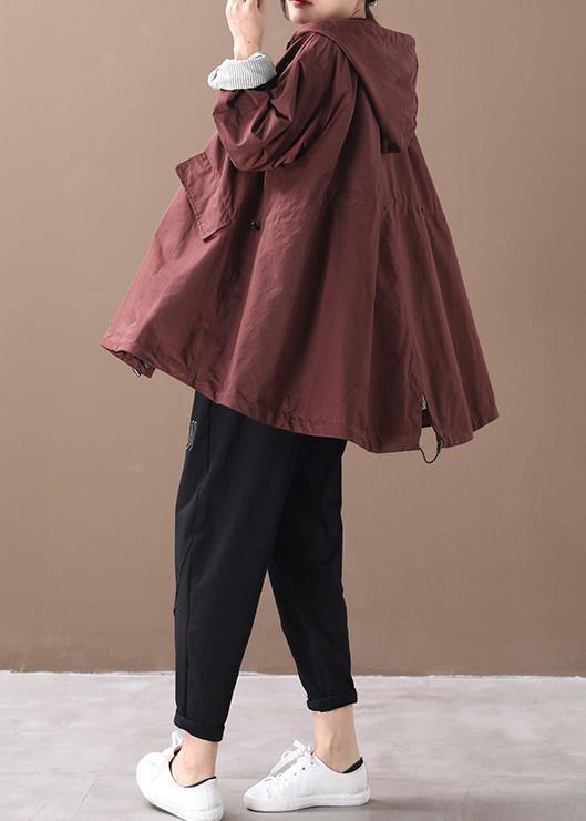 Modern Hooded Baggy Clothes for Green Silhouette Winter Outwear