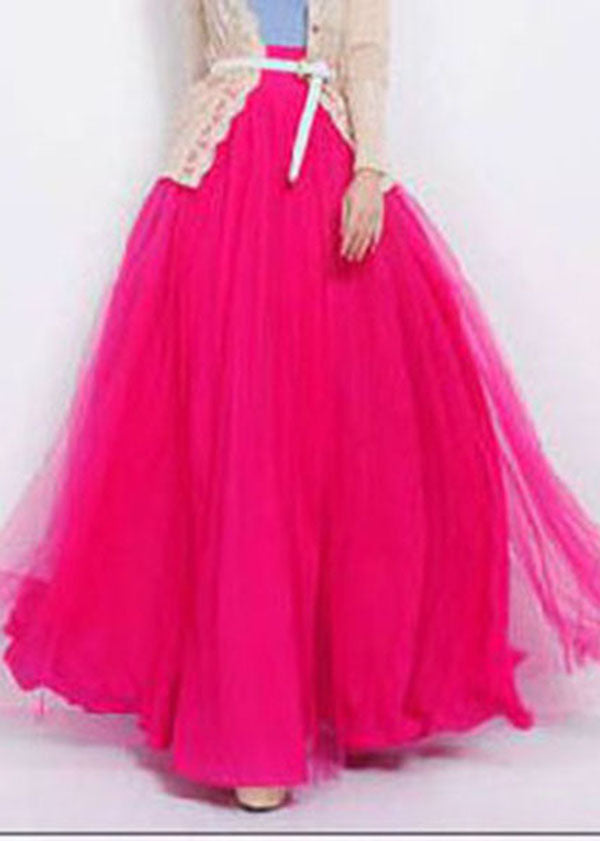 Long Skirts Elastic Waist Maxi Skirt