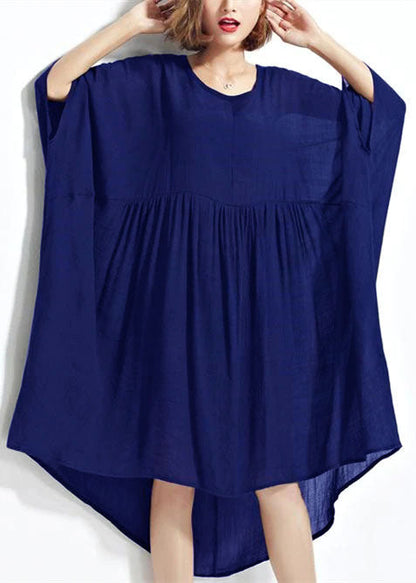 New Red Chiffon Dresses Clothing Linen Maxi Dress Fine High Waist Batwing Sleeve Clothing