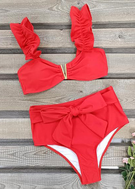 New Green Bikini Fresh and Swimwear Set