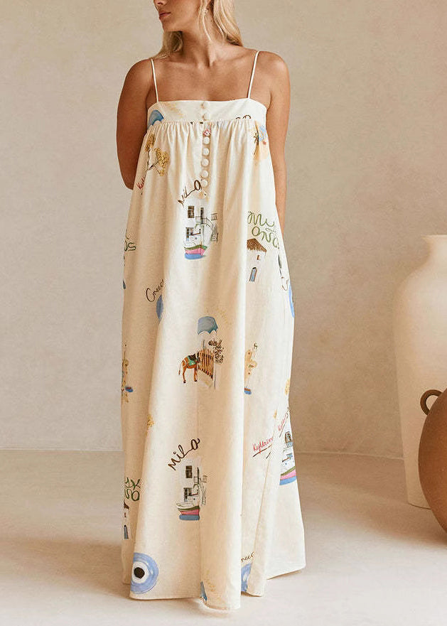 New Camisole Vacation Style Long Dress Summer