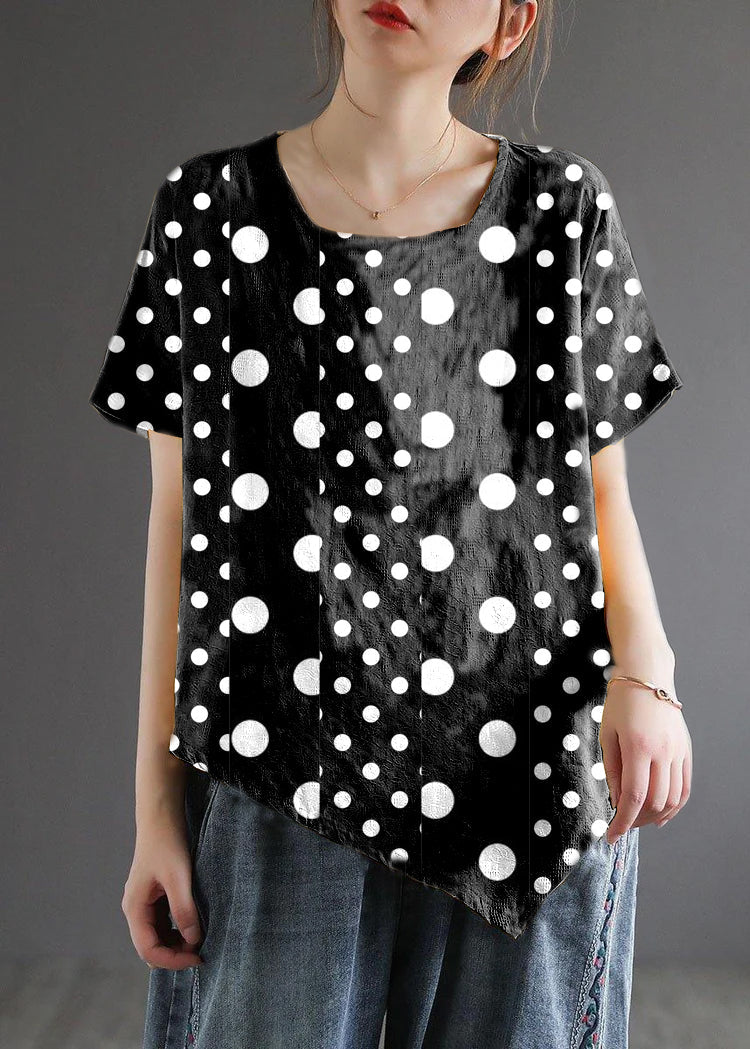 Black polka dots/Ships 15 Days