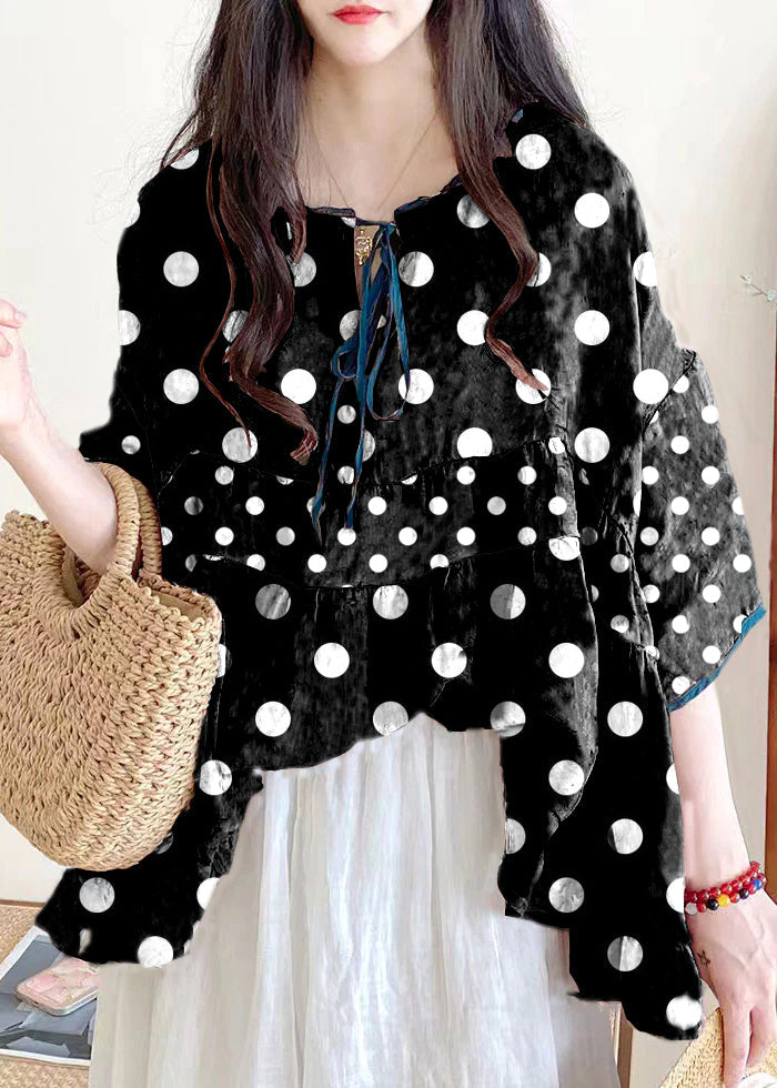 Black polka dots/Ships 30 Days