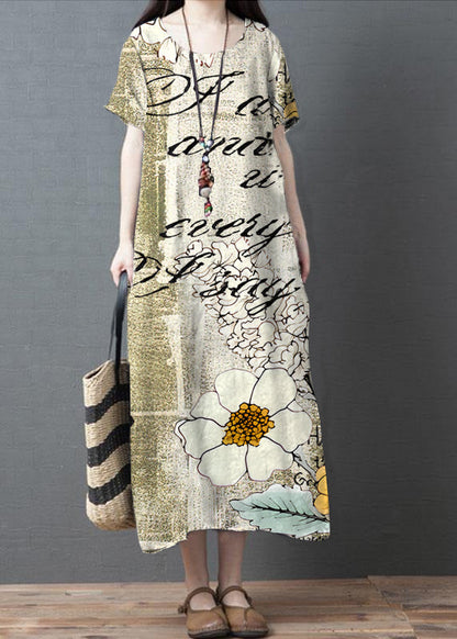 Floral brown /Ships 30 Days