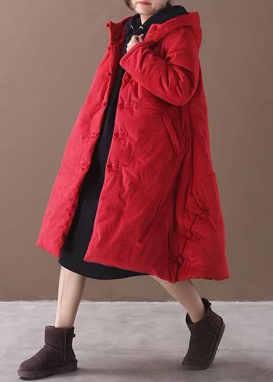 Warm Red Winter Outwear Clothing Snow Jackets Winter Hooded Coats