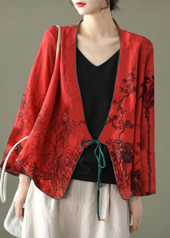 Pattern Embroideried Long Sleeve Linen Shirt