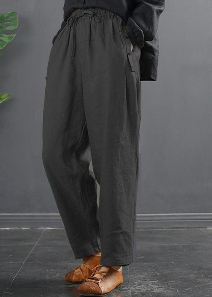 French Spring Wide Leg Pants Unique Blue Inspiration Elastic Waist Wild Pants