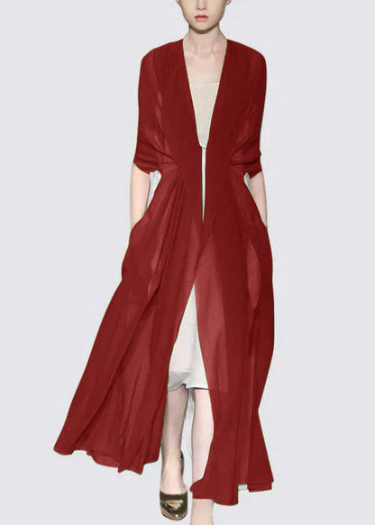 Italian Purple Silk Dress Long Sleeves