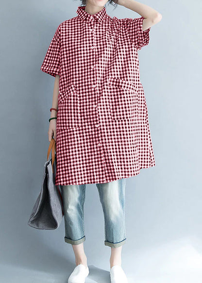 Unique Black Yellow Cotton Linen Shirts Stylish Lapel Pockets Oversized Summer Shirts