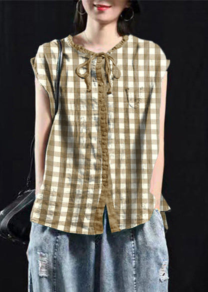 Yellow plaid/Ships 15 Days