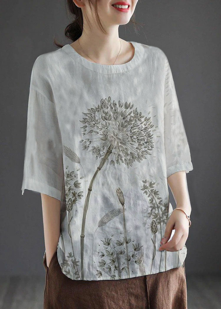 White flowers/Ships 15 Days