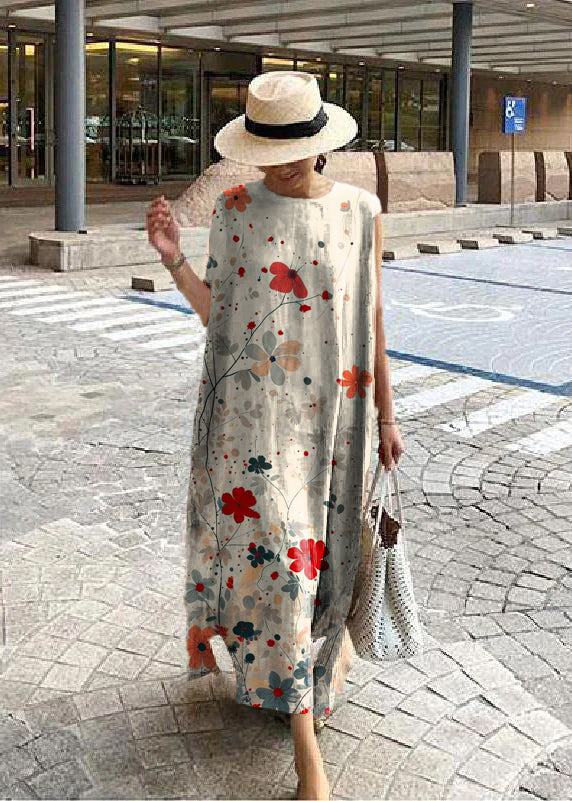 O Neck Side Open Linen Cotton Clothes Fabrics Color Texture Dress