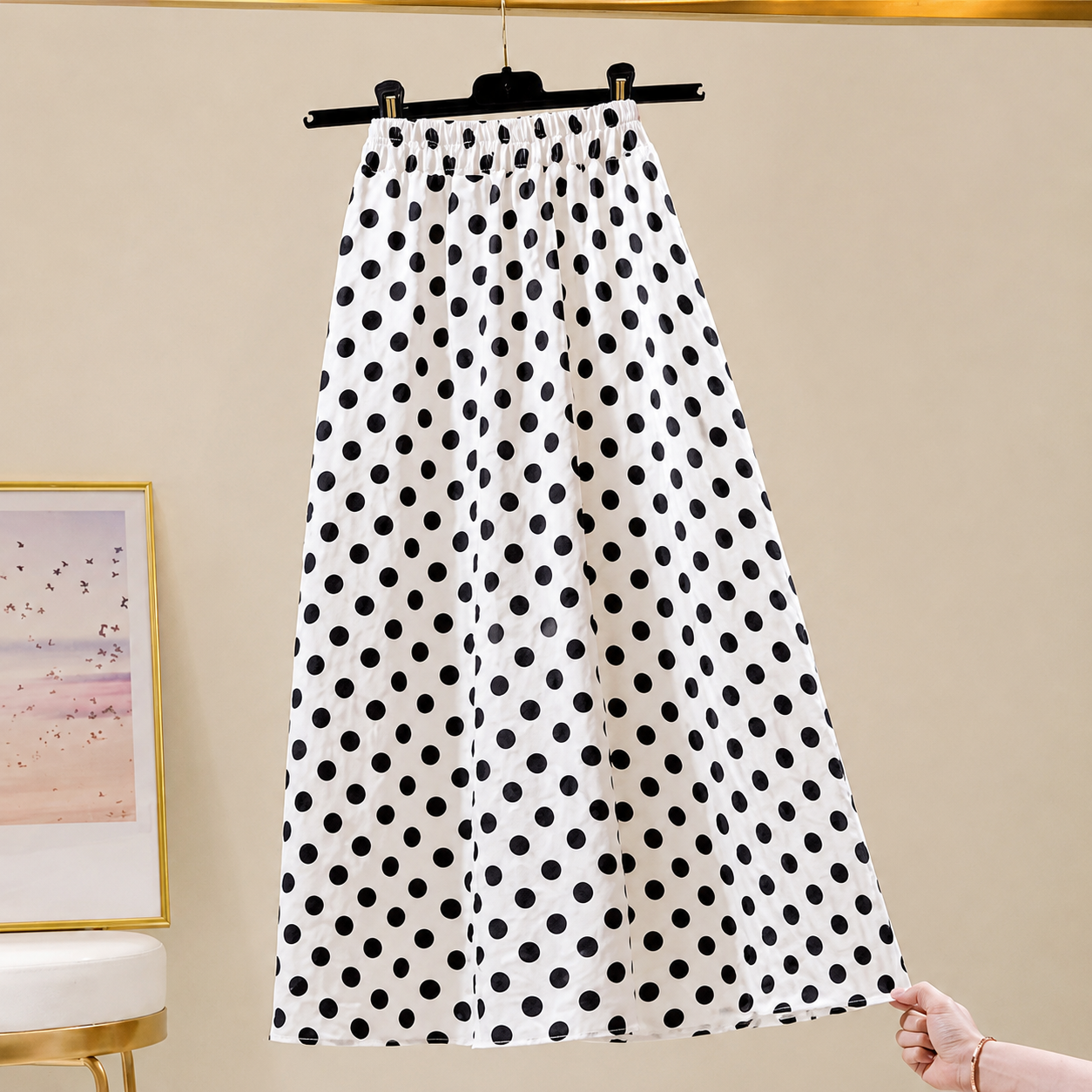 Chunxin Original Design Cotton and Linen Wide-leg Pants
