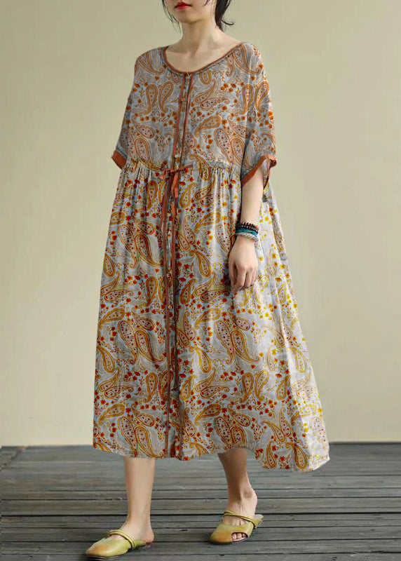 Diy Chiffon Long Shirts O Neck Drawstring Robe Summer Dresses