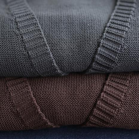Aesthetic Chocolate V Neck Sleeveless Knit Outwear