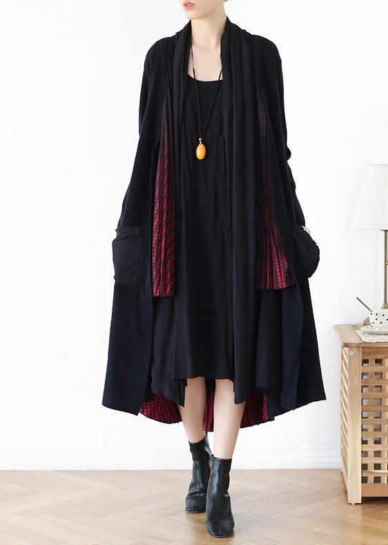 Aesthetic Knit Sweat Tops Clothing Red Batwing Sleeve Cardigan