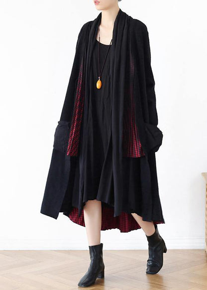 Aesthetic Knit Sweat Tops Clothing Red Batwing Sleeve Cardigan