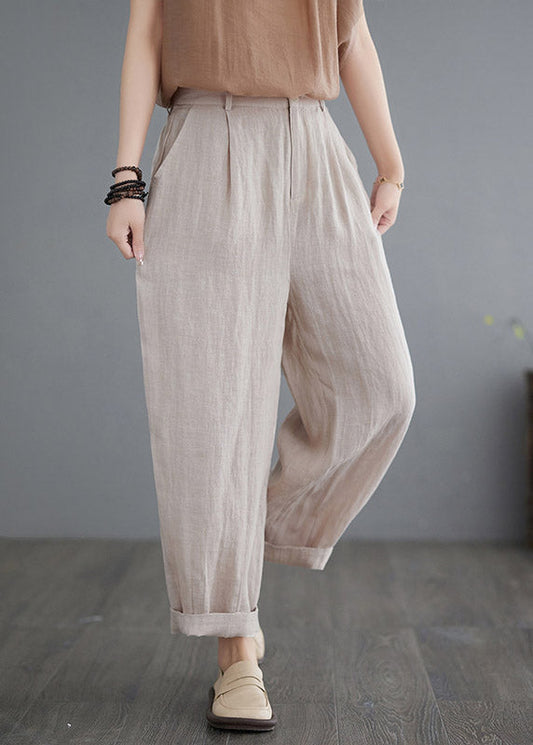 Apricot High Waist Lantern Pants