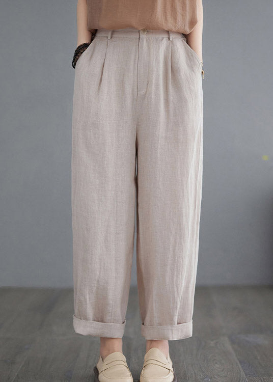 Apricot High Waist Lantern Pants