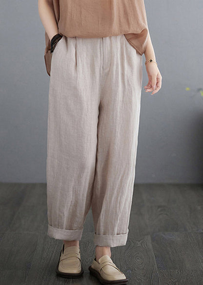 Apricot High Waist Lantern Pants
