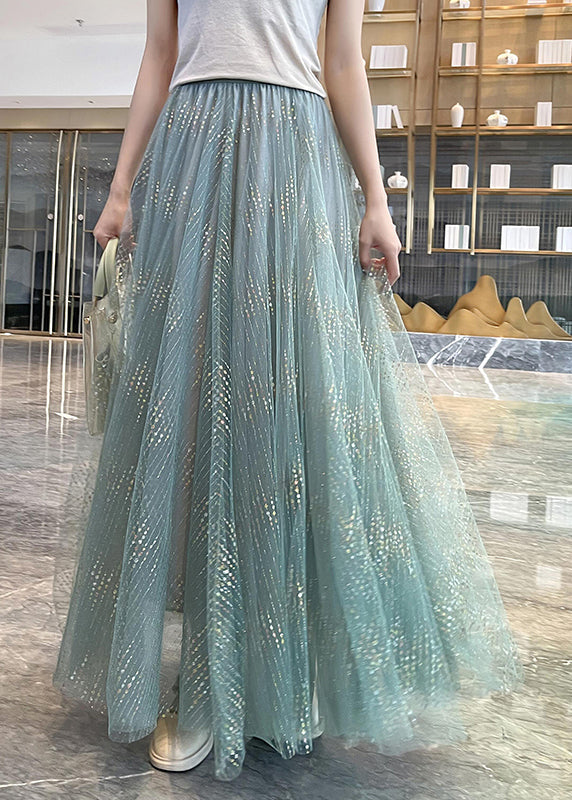 Art Apricot Wire High Waist Tulle Skirts Summer