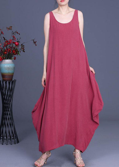 Art Black Asymmetrical O-neck Summer Dresses Two Pieces Set